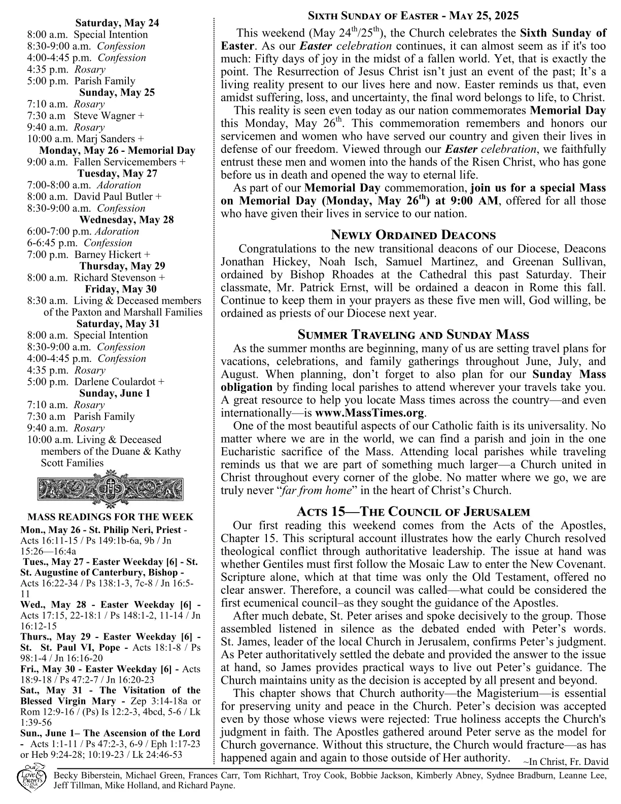 May 25, 2025 - Bulletin - Page 2