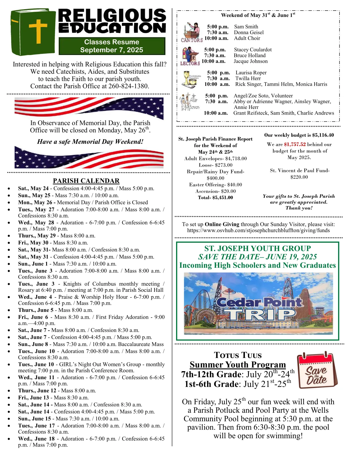 May 25, 2025 - Bulletin - Page 3