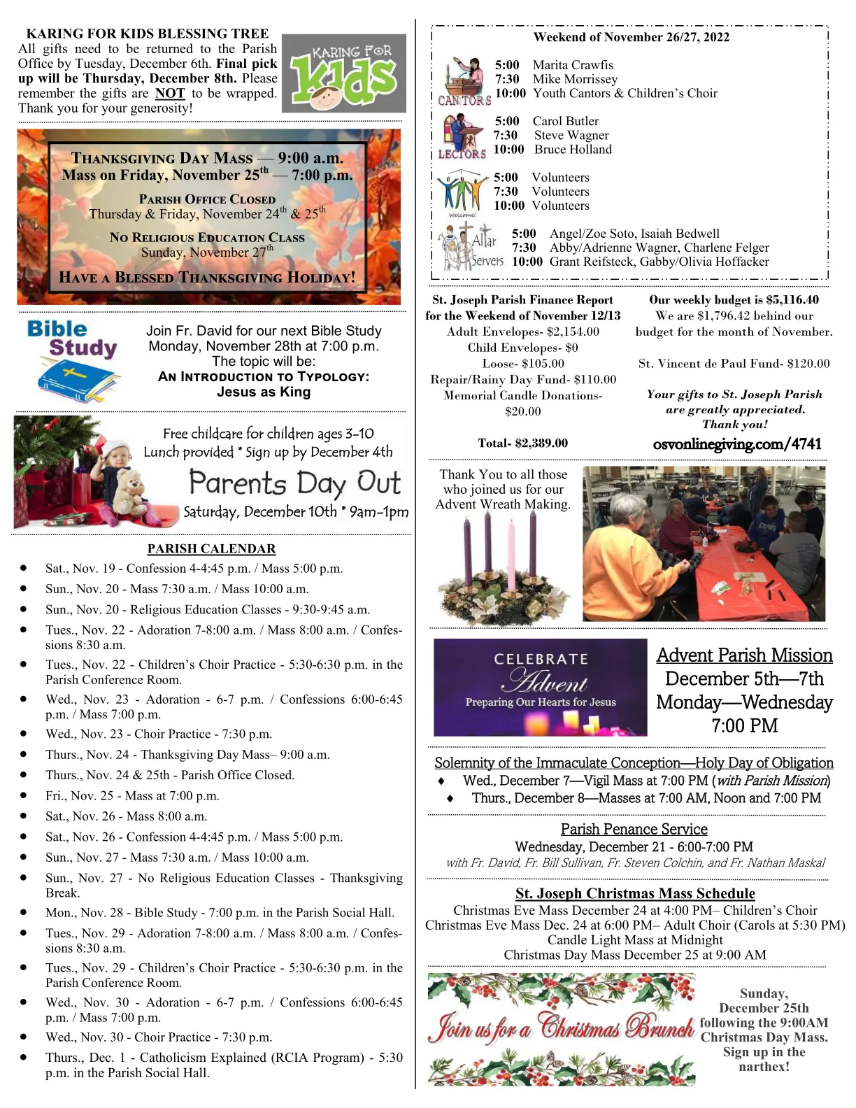 Nov 20, 2022 - Bulletin - Page 3