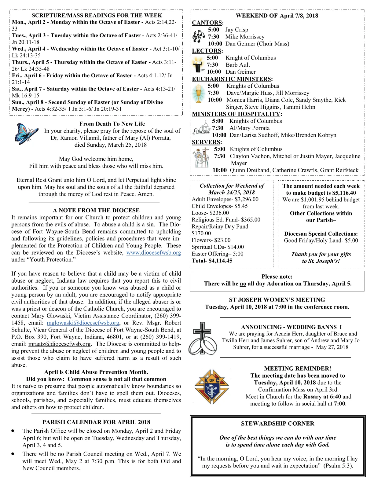 Apr 01, 2018 - Easter Bulletin - Page 3