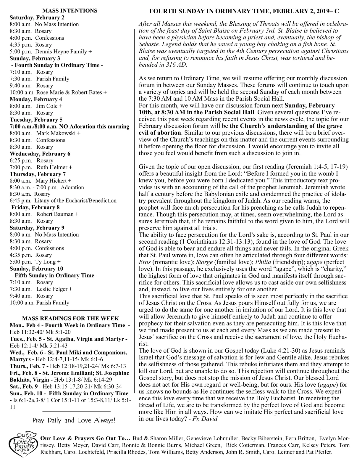 Feb 03, 2019 - Bulletin - Page 2