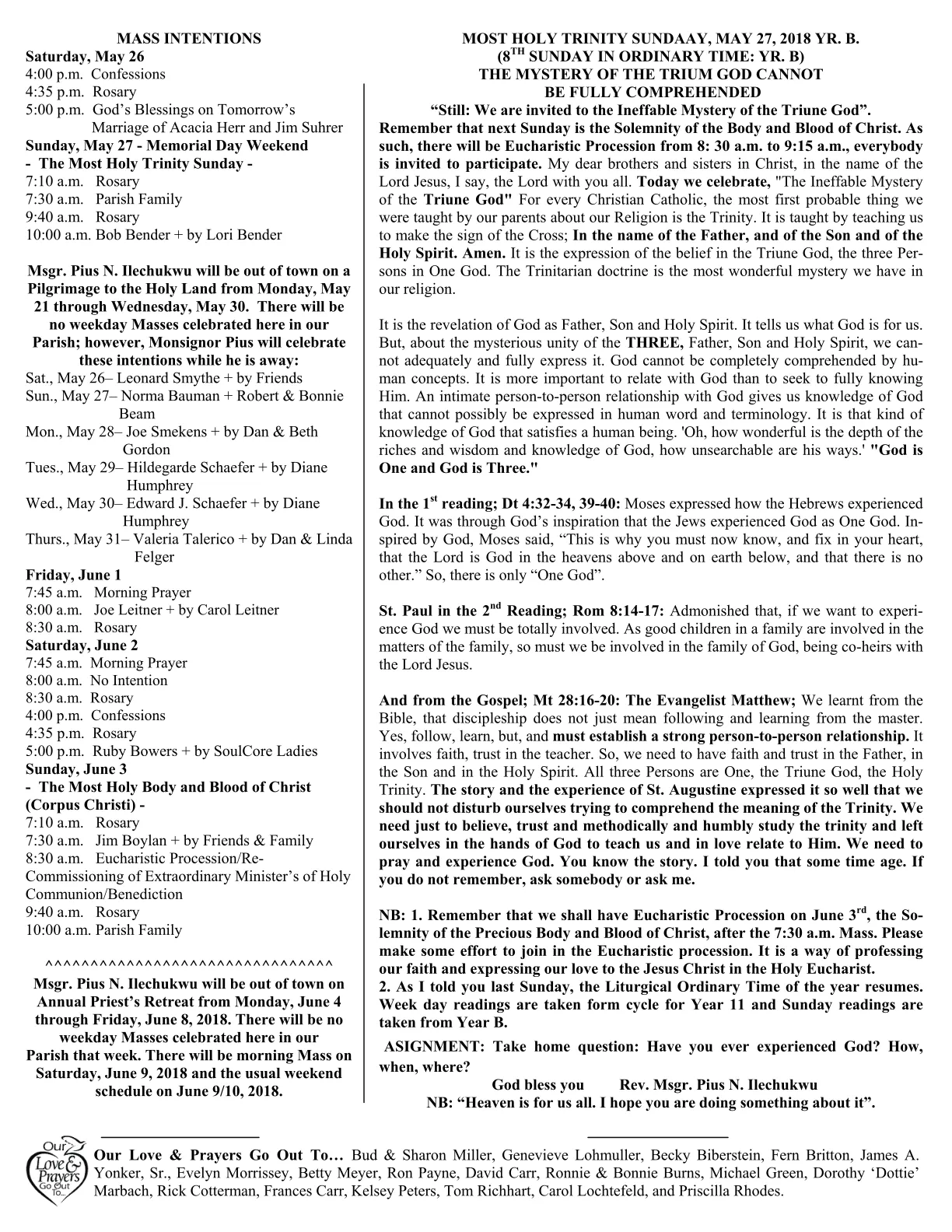 May 27, 2018 - Bulletin - Page 2