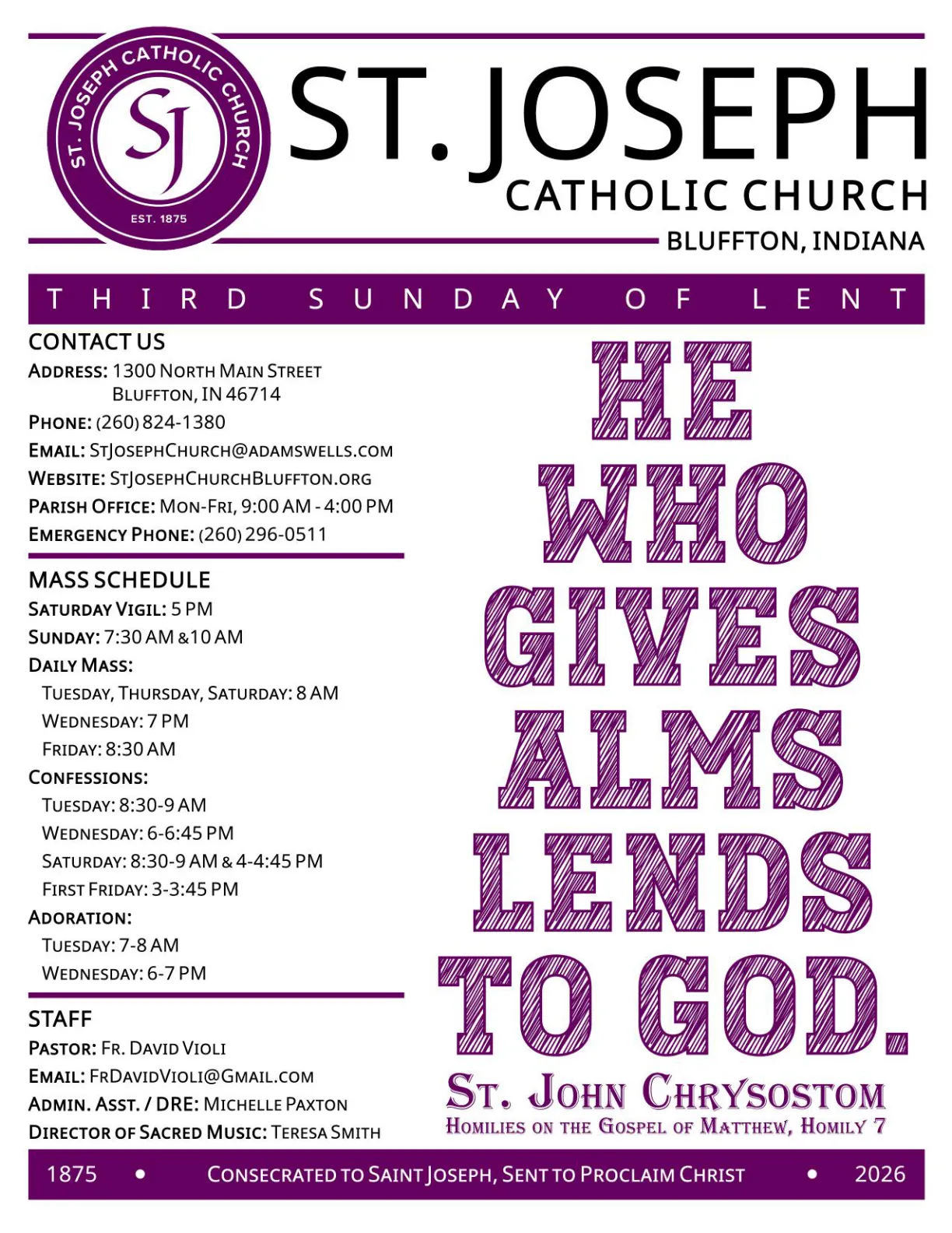 Mar 08, 2026 - Bulletin - Page 1