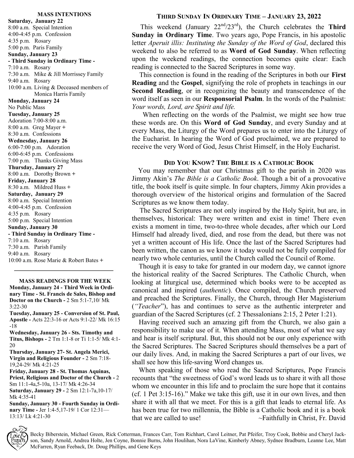Jan 23, 2022 - Bulletin - Page 2