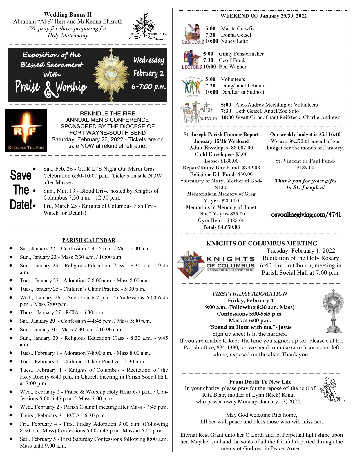 Jan 23, 2022 - Bulletin - Page 3