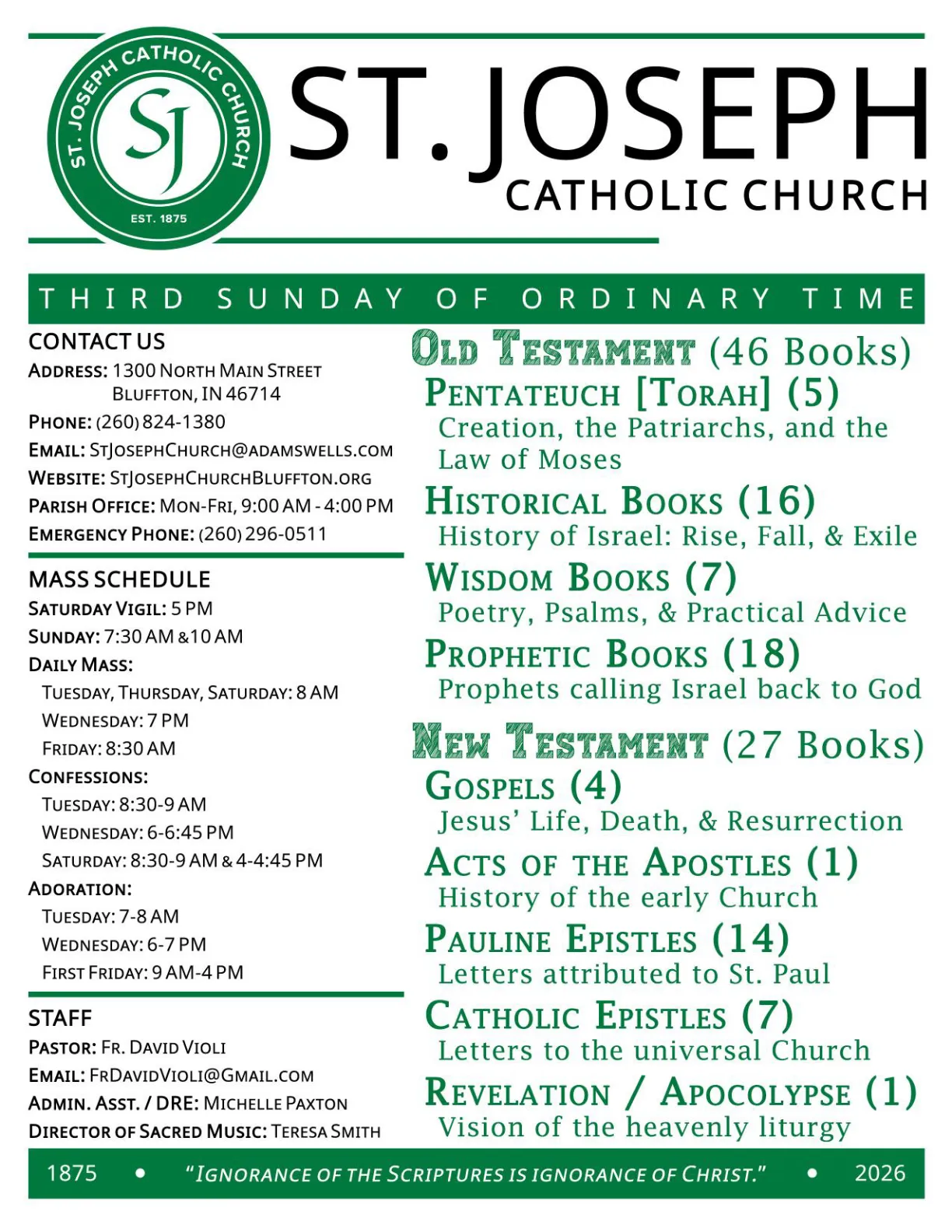 Jan 25, 2026 - Bulletin - Page 1