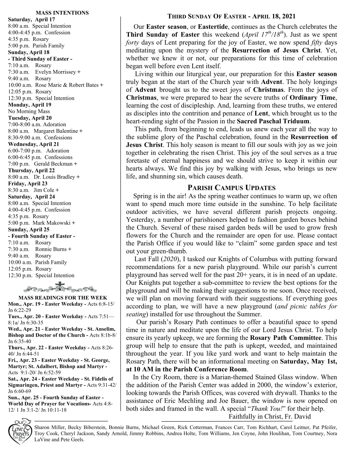 Apr 18, 2021 - Bulletin - Page 2