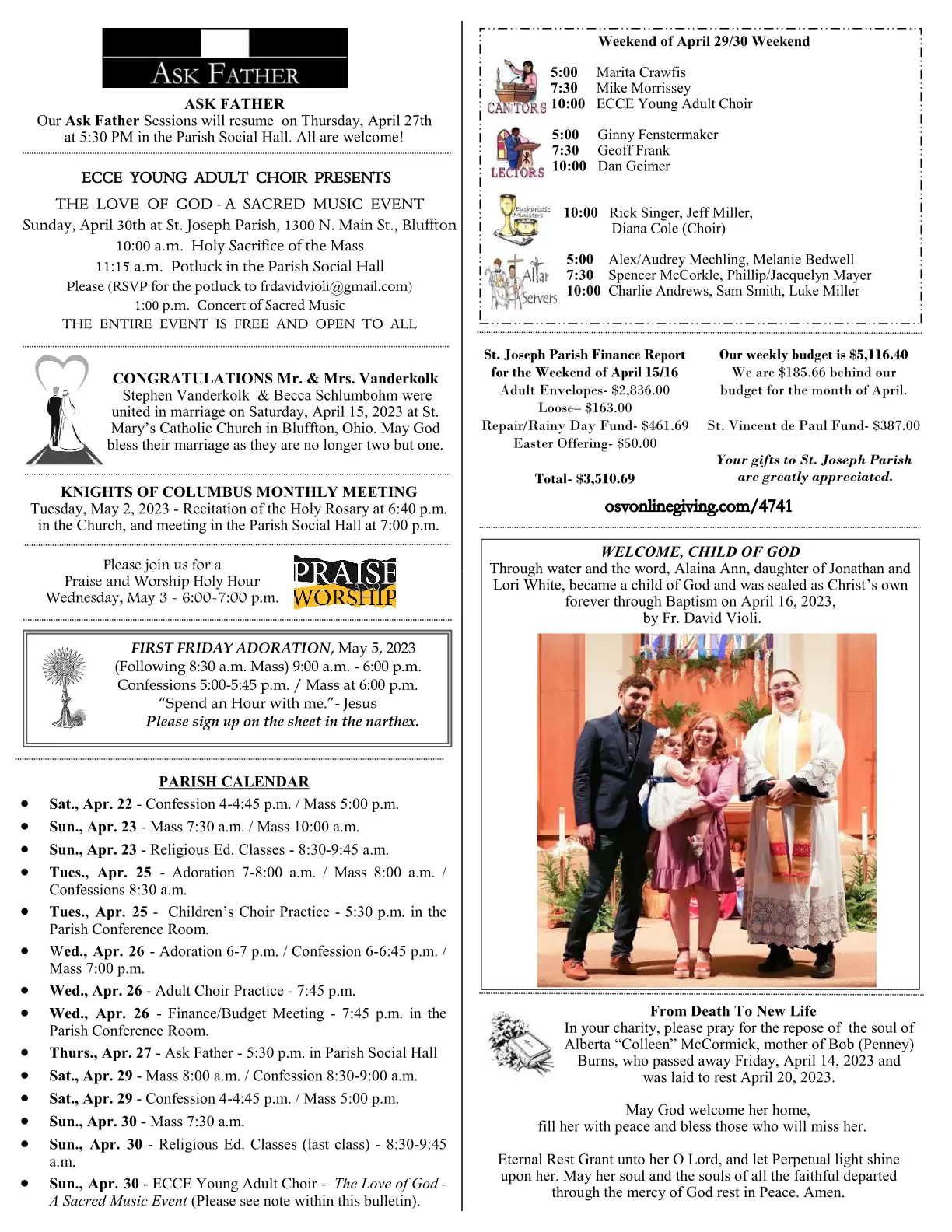 Apr 23, 2023 - Bulletin - Page 3