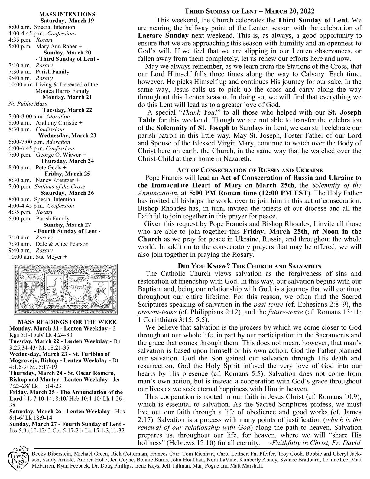 Mar 20, 2022 - Bulletin - Page 2
