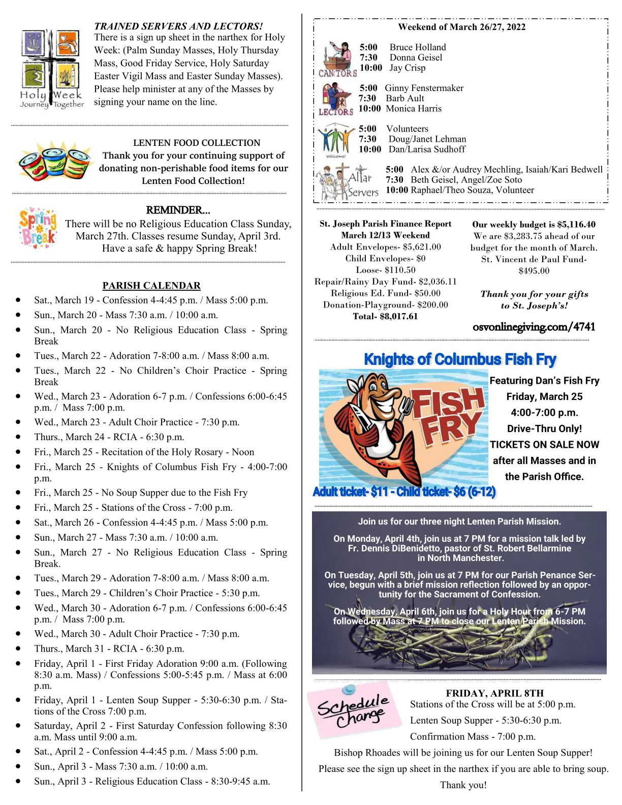 Mar 20, 2022 - Bulletin - Page 3