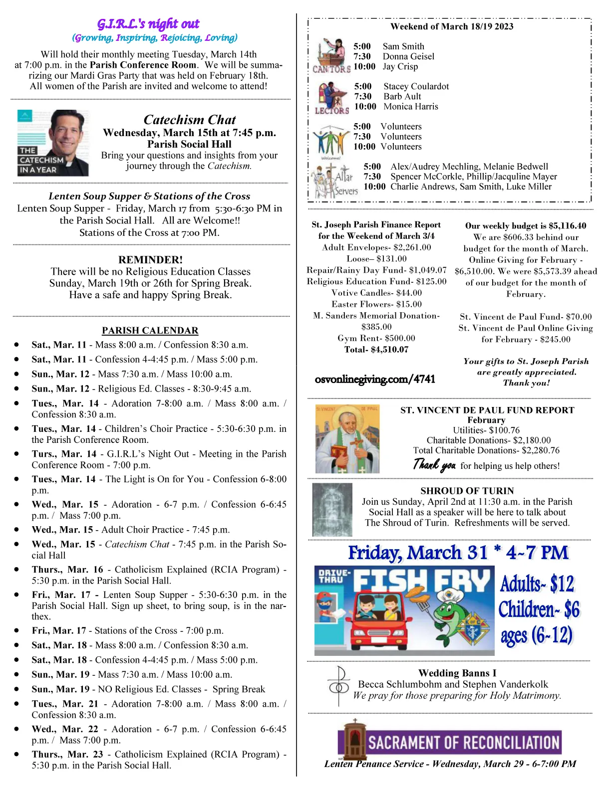 Mar 12, 2023 - Bulletin - Page 3