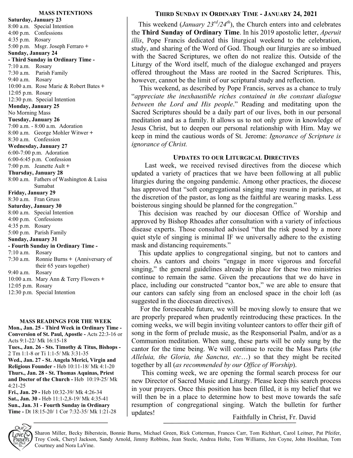 Jan 24, 2021 - Bulletin - Page 2