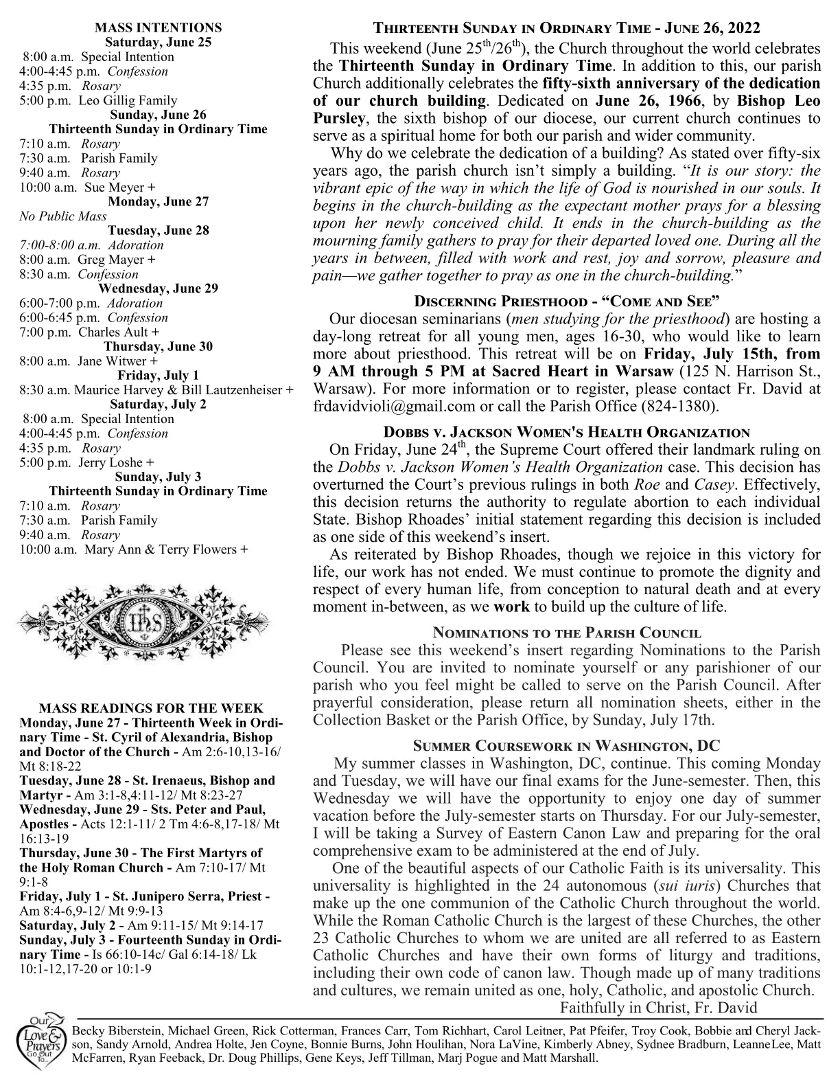 Jun 26, 2022 - Bulletin - Page 2