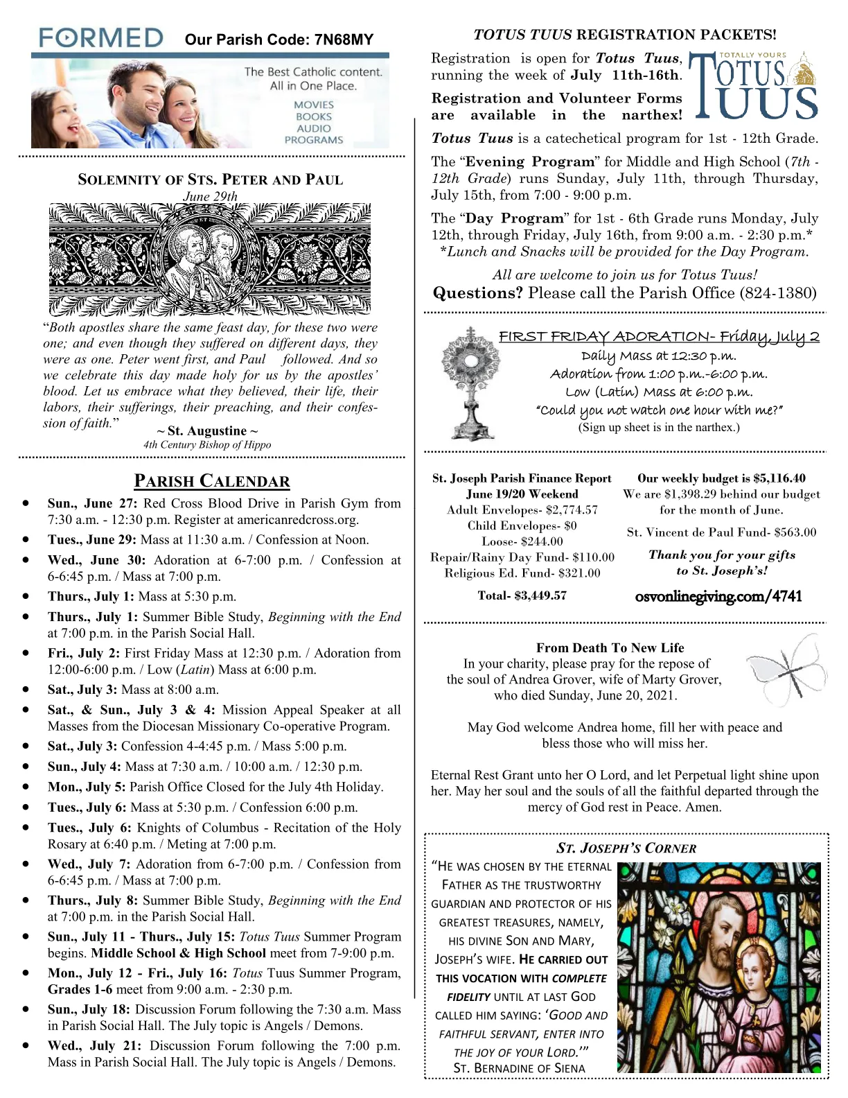 Jun 27, 2021 - Bulletin - Page 3