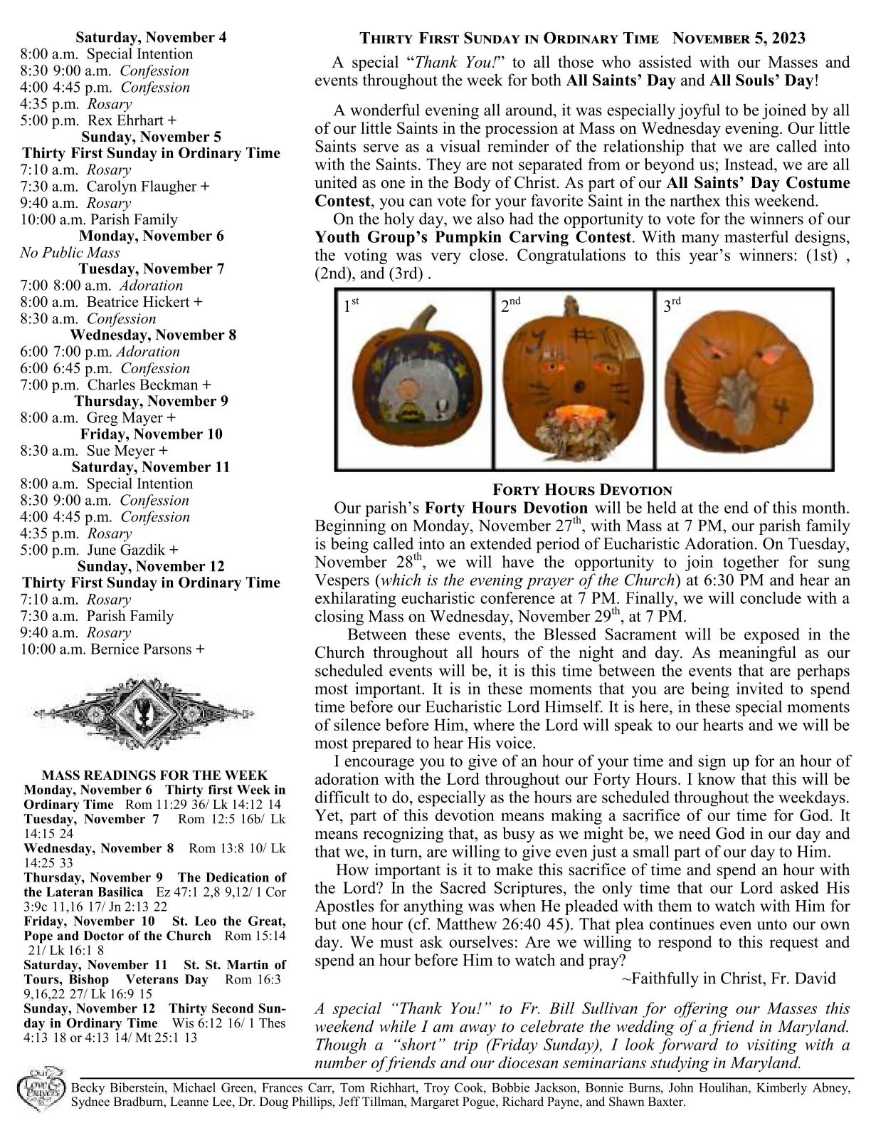 Nov 05, 2023 - Bulletin - Page 2