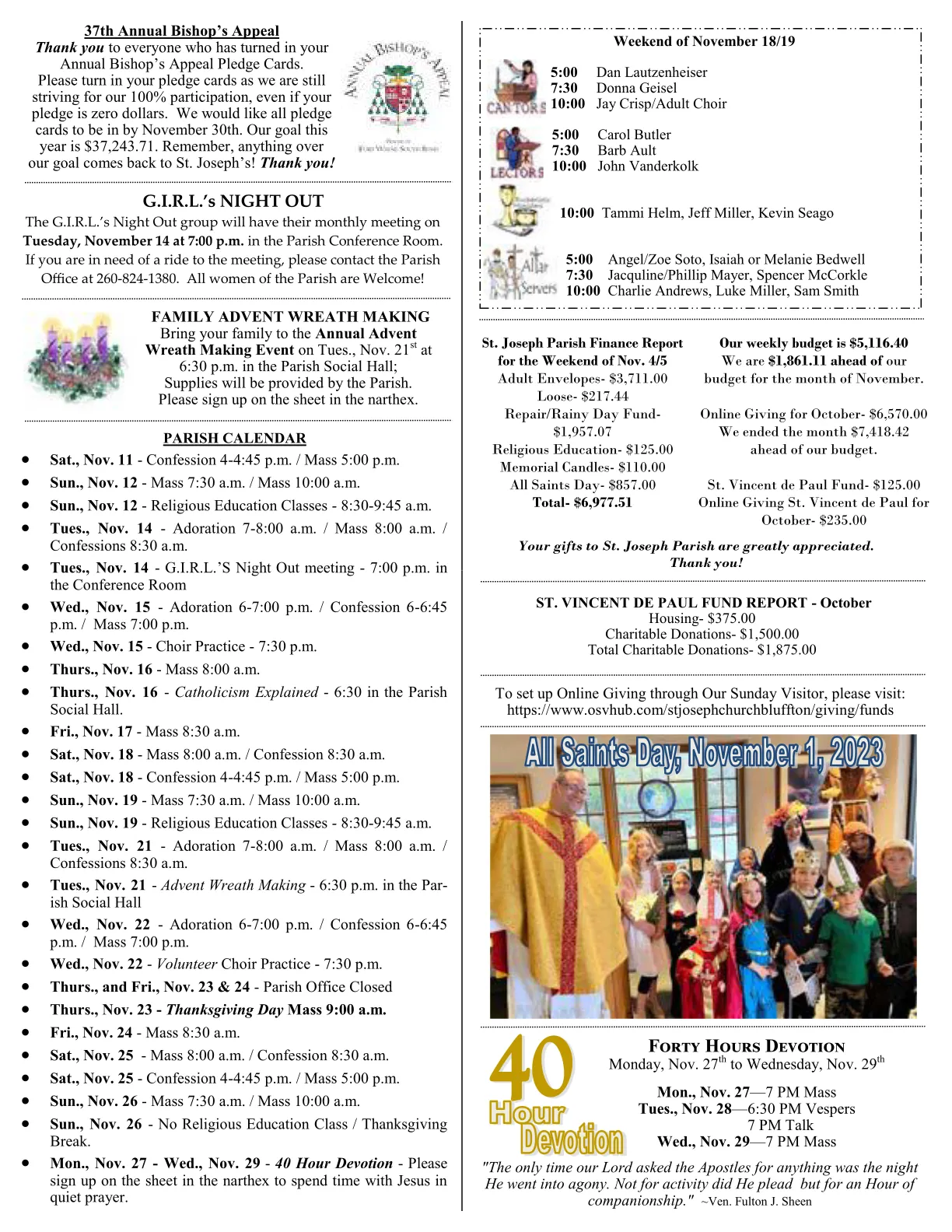 Nov 12, 2023 - Bulletin - Page 3