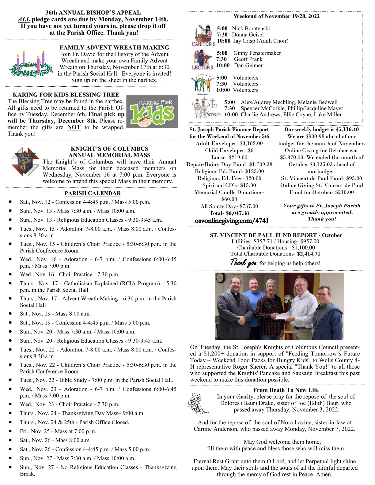 Nov 13, 2022 - Bulletin - Page 3