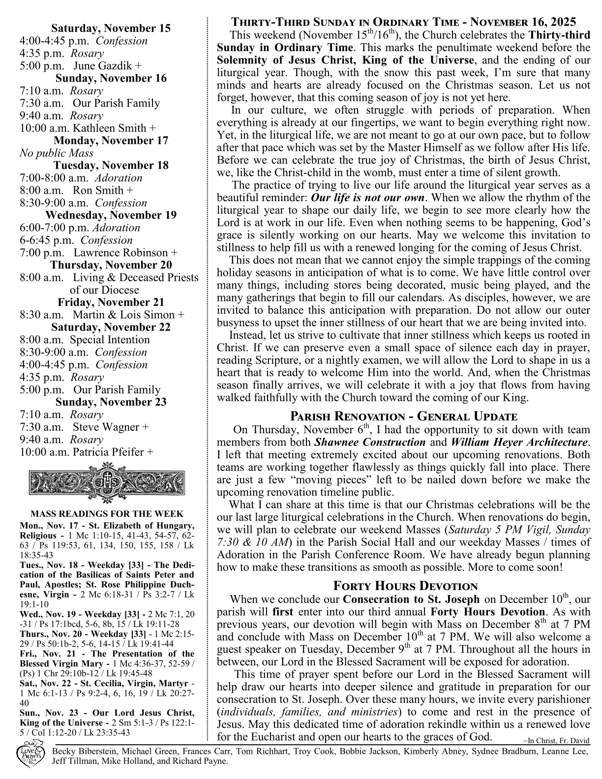 Nov 16, 2025 - Bulletin - Page 2