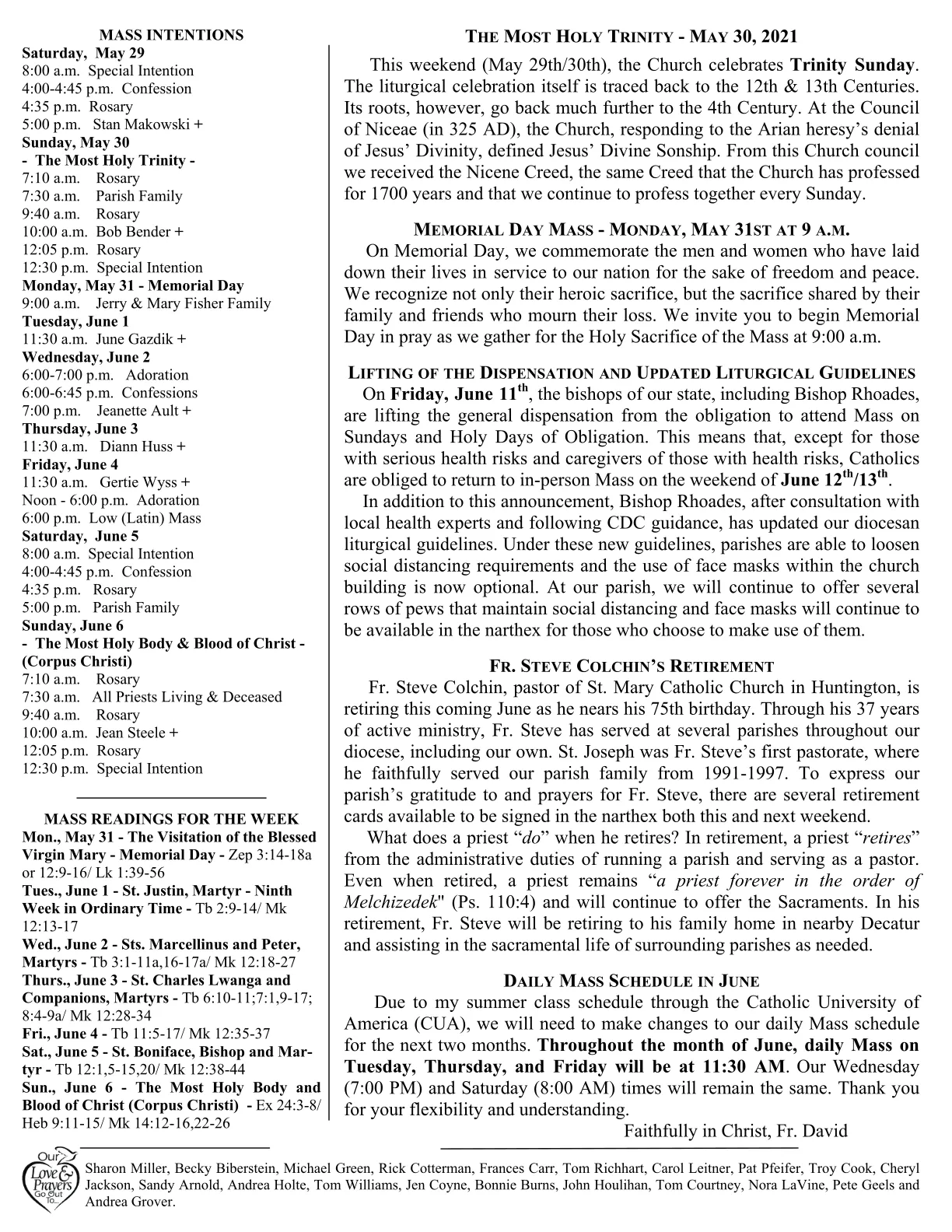 May 30, 2021 - Bulletin - Page 2