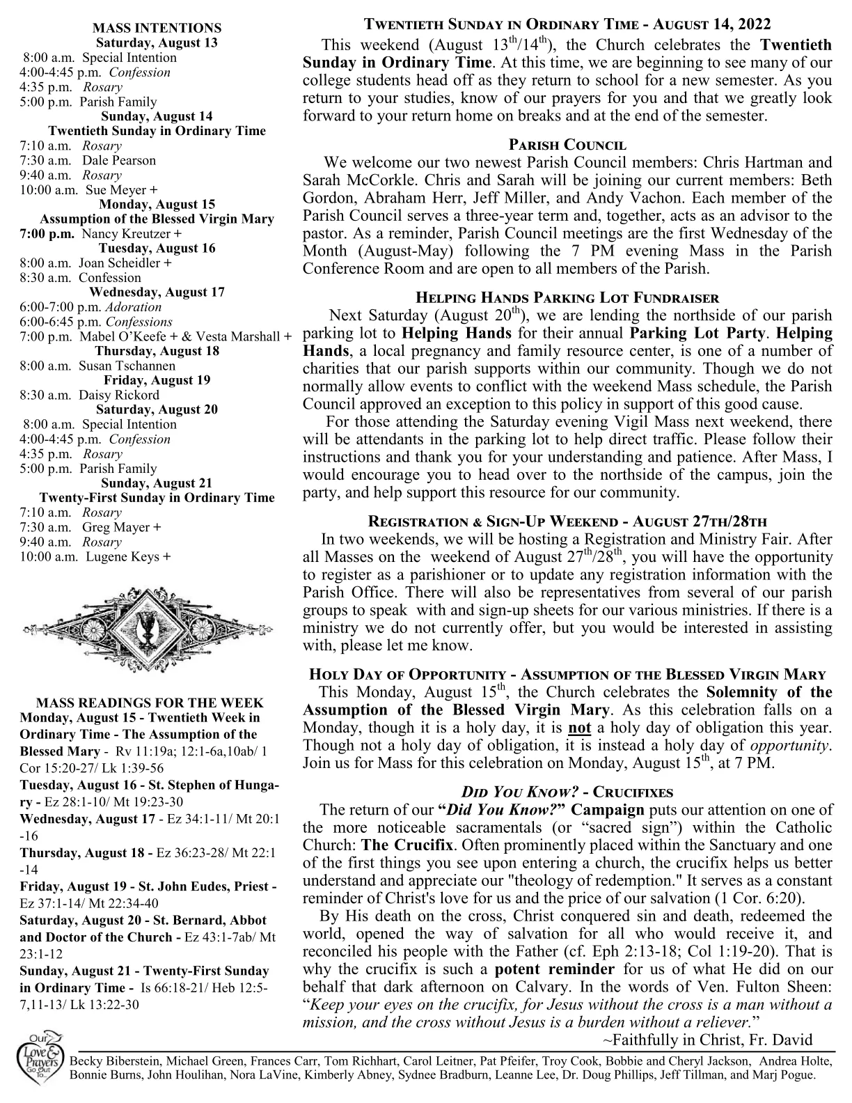 Aug 14, 2022 - Bulletin - Page 2