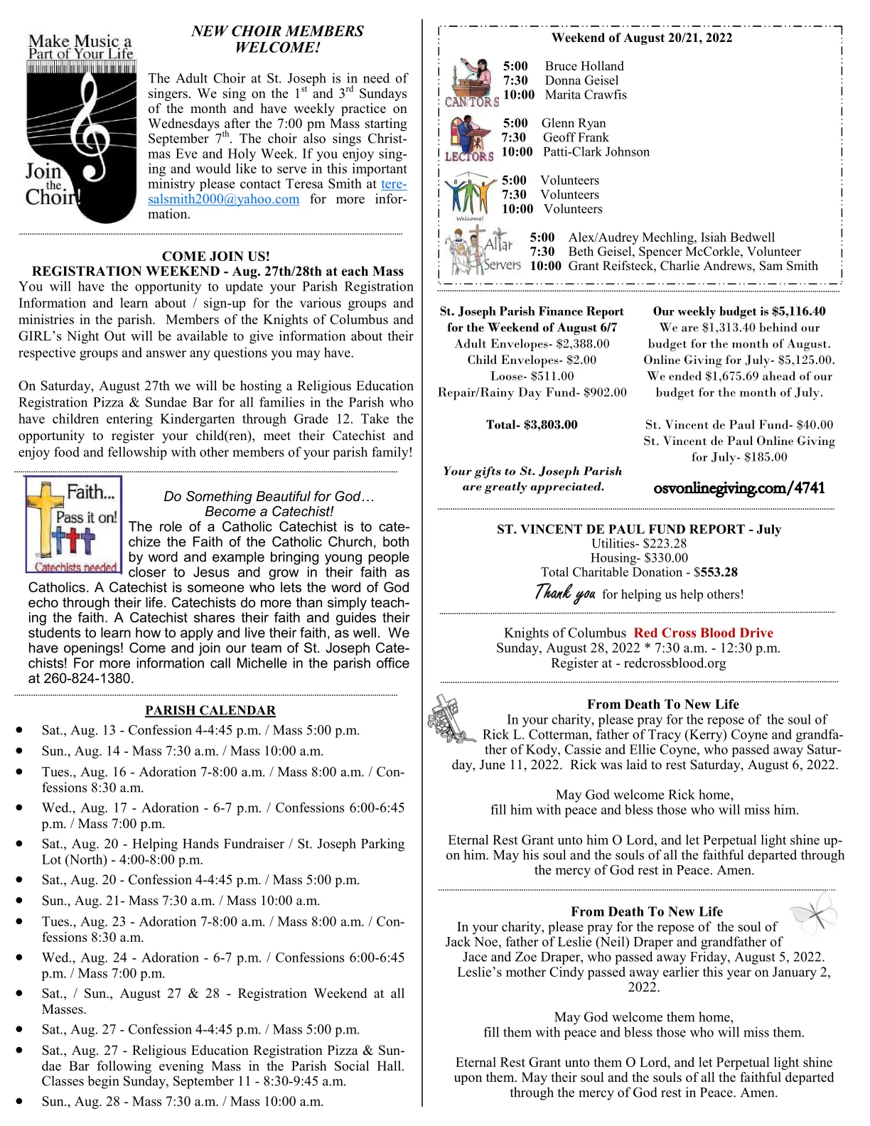 Aug 14, 2022 - Bulletin - Page 3