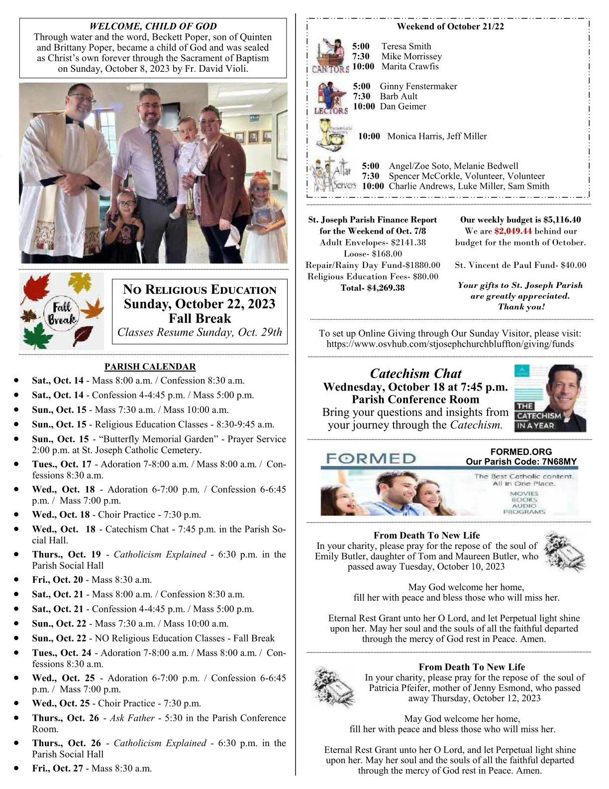 Oct 15, 2023 - Bulletin - Page 3