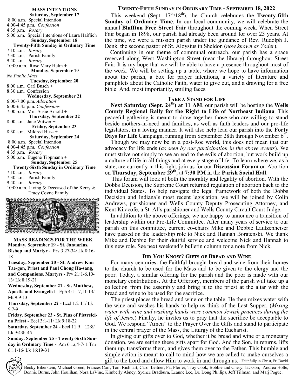 Sep 18, 2022 - Bulletin - Page 2