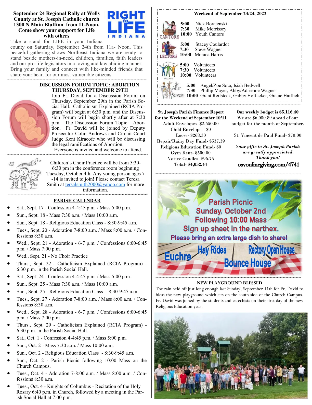 Sep 18, 2022 - Bulletin - Page 3