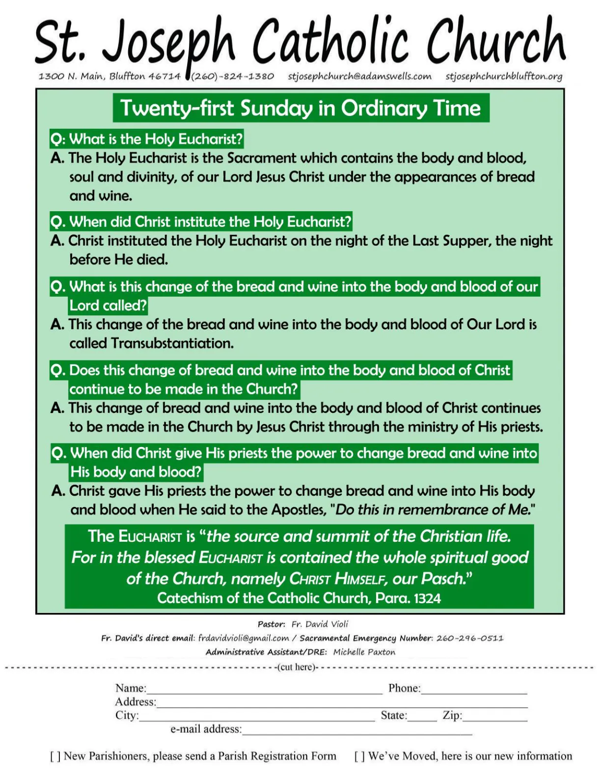 Aug 22, 2021 - Bulletin - Page 1