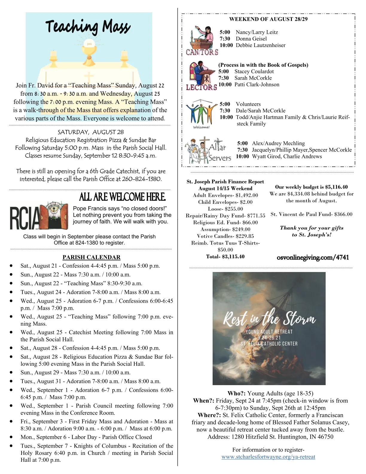 Aug 22, 2021 - Bulletin - Page 3