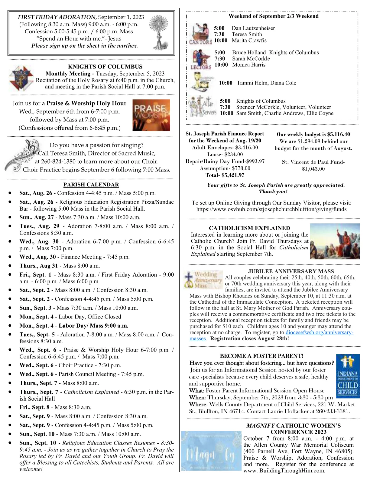 Aug 27, 2023 - Bulletin - Page 3
