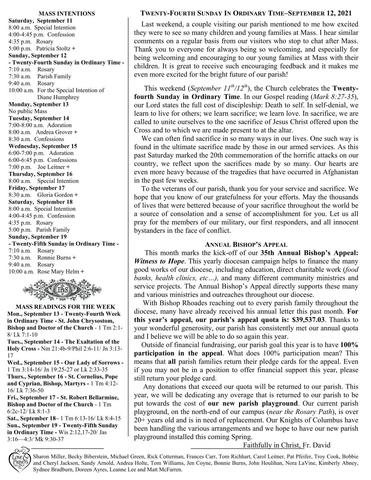 Sep 12, 2021 - Bulletin - Page 2