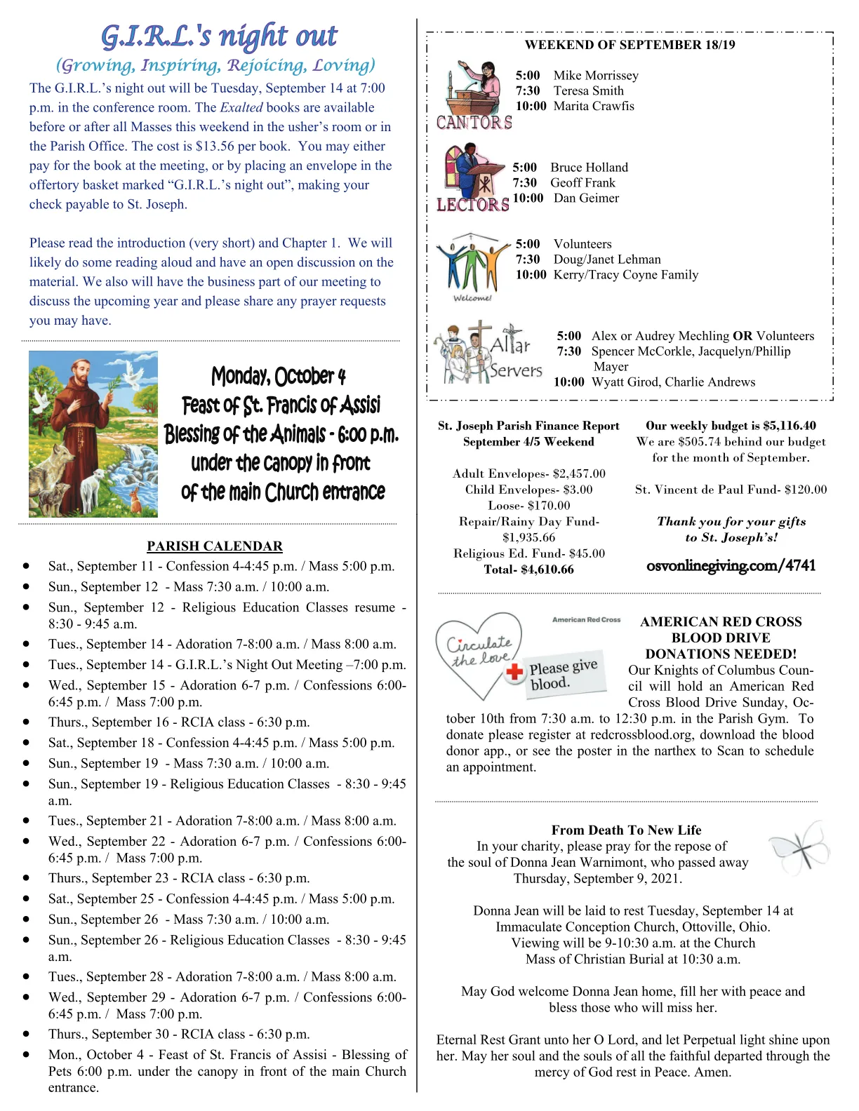 Sep 12, 2021 - Bulletin - Page 3
