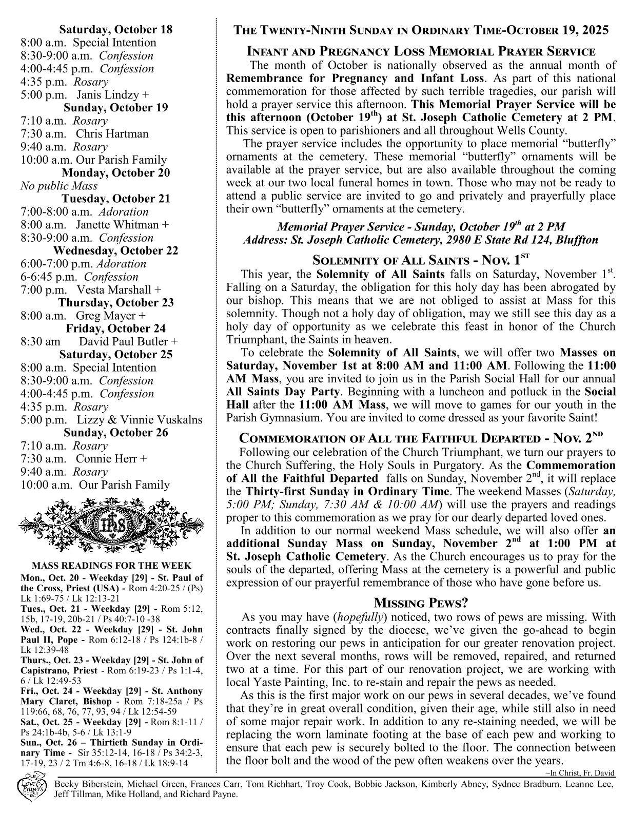Oct 19, 2025 - Bulletin - Page 2
