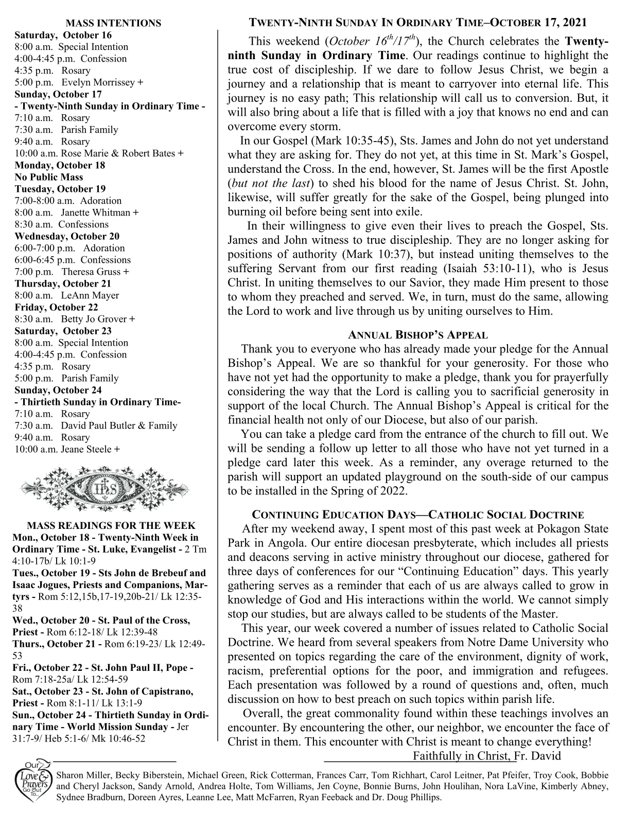 Oct 17, 2021 - Bulletin - Page 2