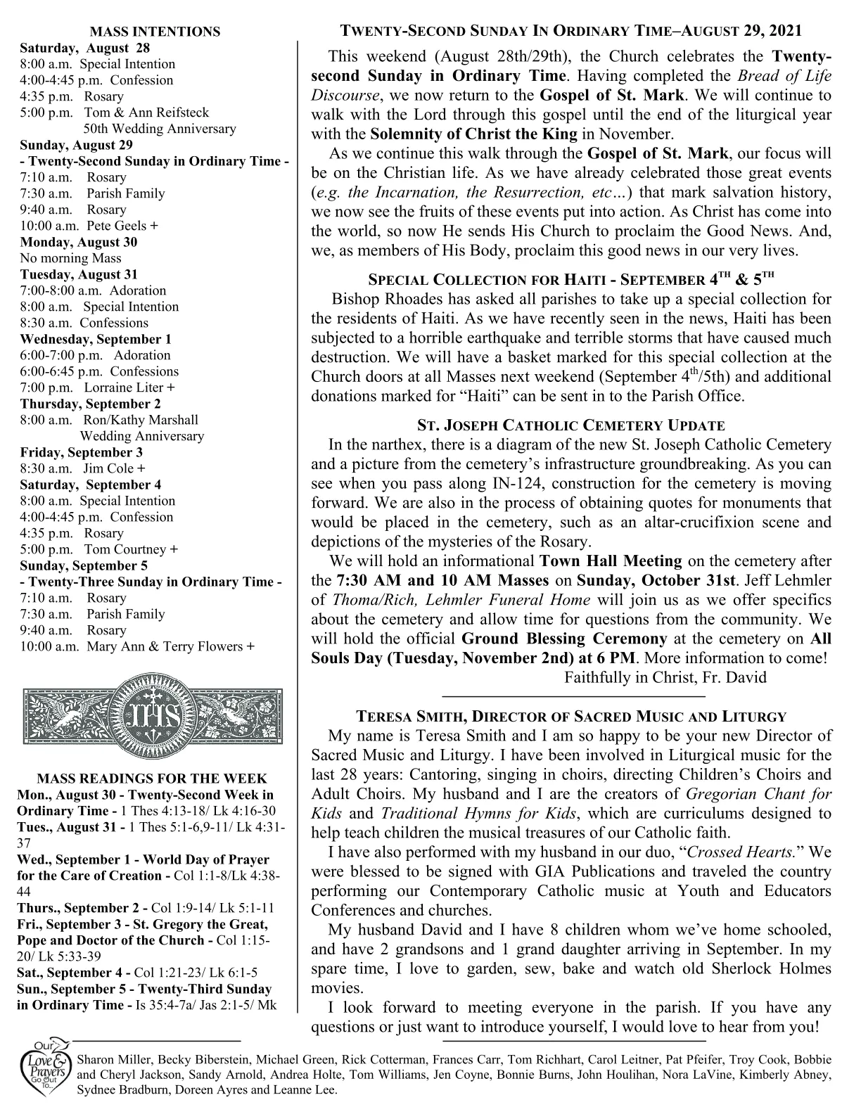 Aug 29, 2021 - Bulletin - Page 2