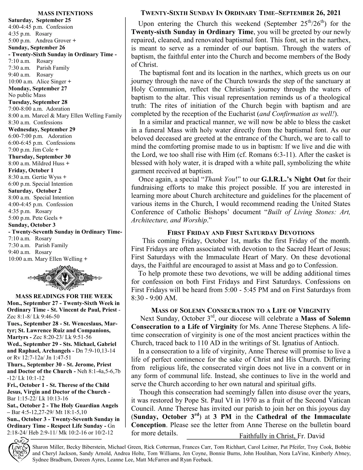 Sep 26, 2021 - Bulletin - Page 2